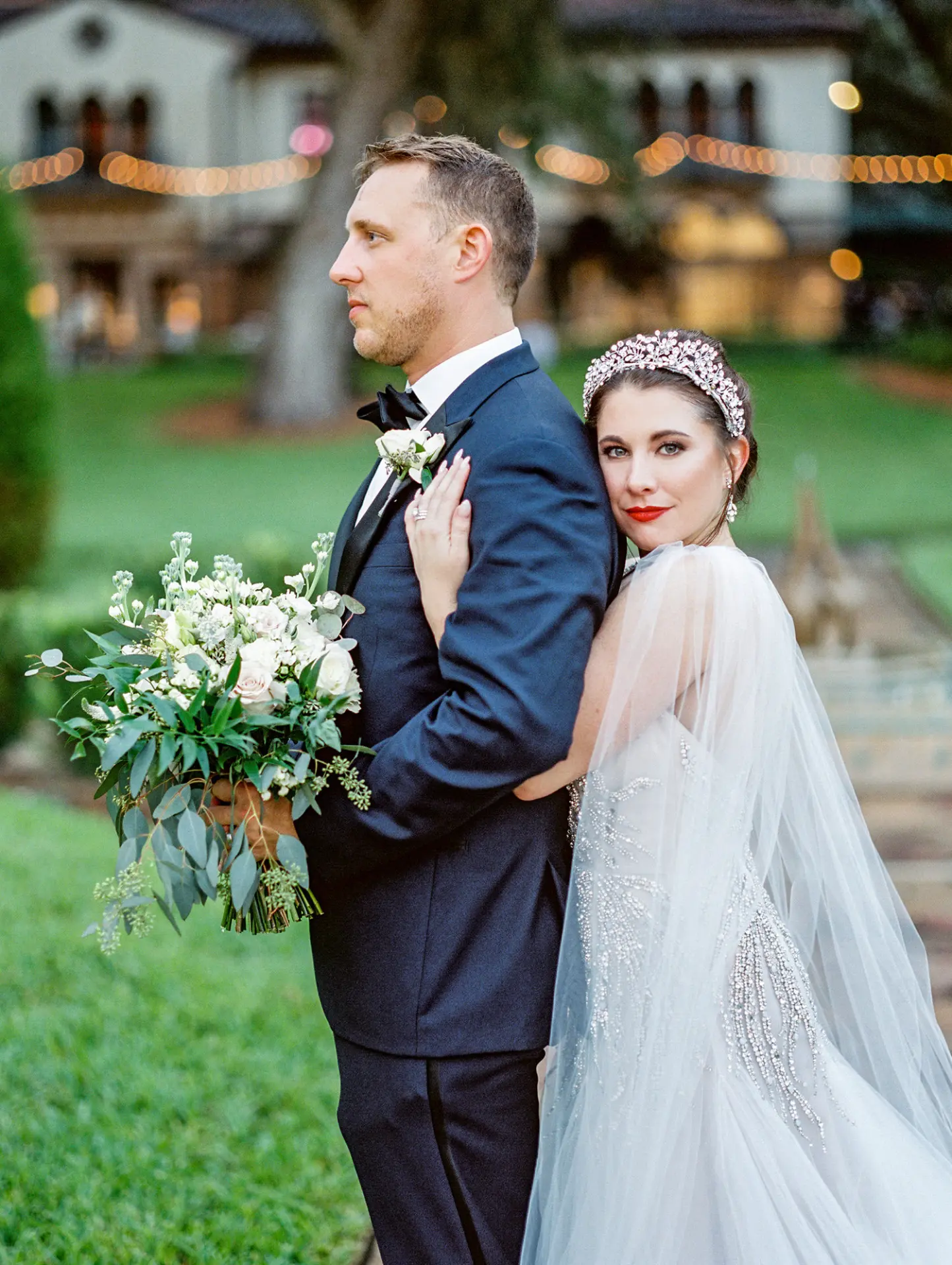 Bride and groom together after their ceremony